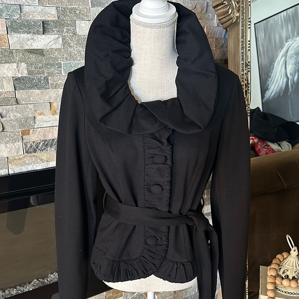INC International Concepts Black Tailored Blazer